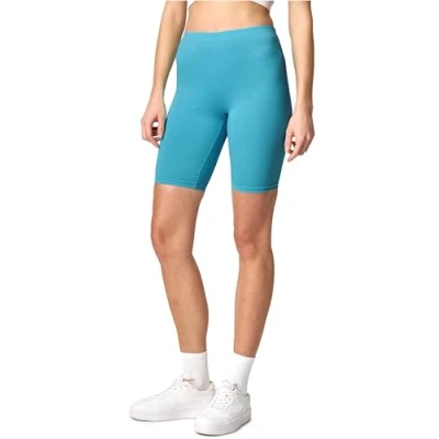 Abbildung von Merry Style Damen Sport Leggings kurz Sportleggings Radlerhose Sporthose aus Baumwolle MS10 200 (Dunkeltürkis, S)
