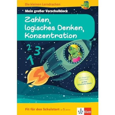 Abbildung von Klett Fit für den Schulstart: Mein großer Vorschulblock Zahlen, logisches Denken, Konzentration die Vorschule ab 5 Jahren (Die kleinen Lerndrachen)