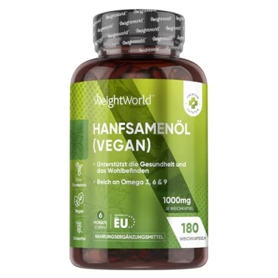 Abbildung von WeightWorld Hanfsamenöl Vegan Softgels