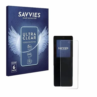 Abbildung von Savvies 6 Stück Schutzfolie für Stromer ST2 Omni Display Displayschutz Folie Ultra Transparent