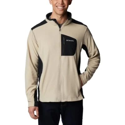 Abbildung von Columbia Klamath RANGE FULL ZIP Fleecejacke, Herren, Größe: Large, Ancient fossil/black