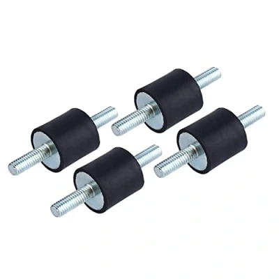 Abbildung von Keenso Gummipuffer M6, Stoßdämpfer Gummilager Vibrationsdämpfer Halterungen Luftkompressorpumpe Anti Vibration Schwingungsdämpfer(M6 20 * 20)