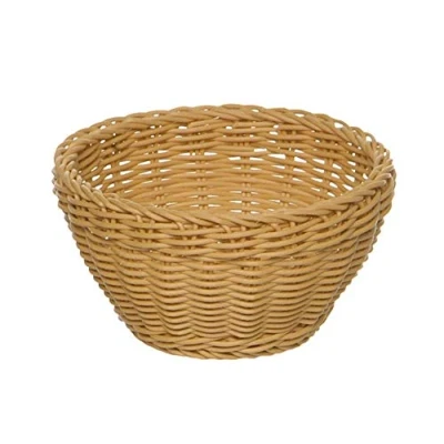Abbildung von APS Korb, rund „Profiline, beiges Körbchen, Flechtkorb, Korb aus Polypropylen, Durchmesser Ø 20 cm, Höhe 8 cm