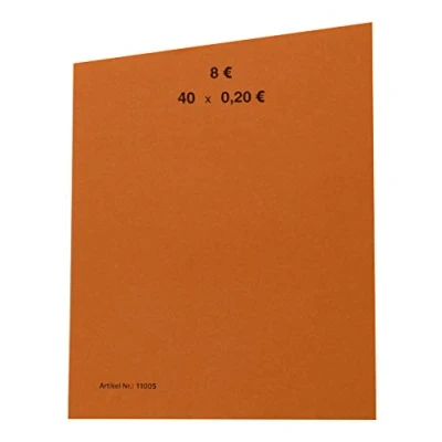 Abbildung von EURO Münzen Handrollpapier von 2 EUR bis 1 Cent frei wählbar Münzrollpapier Kleingeldrolle (10 Stück 20 Cent)