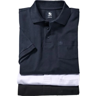 Abbildung von Otto Kern Poloshirt (Packung, 3er Pack) aus reiner Baumwolle