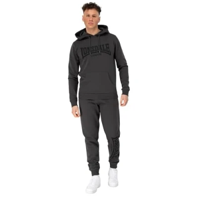 Abbildung von Lonsdale Cloud Trainingsanzug, Herren, Größe: Large, Anthracite black