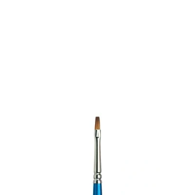Abbildung von Winsor &amp; Newton 5305004 Cotman Synthetikhaar Aquarellpinsel Serie 555, Flachpinsel, langer Stiel mit exzellenter Sprungkraft, Farbtragekraft und Punktgenauigkeit Nr 4, 3,6 mm