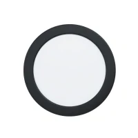 Abbildung von EGLO LED Einbaustrahler Fueva 6, Spot Deckenleuchte, runder Einbauspot, Deckenstrahler aus Kunststoff in Schwarz und Weiß, warmweiß kaltweiß, ∅ 16,6 cm