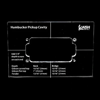 Abbildung von KAISH Acryl Schablonen für Humbucker Pickup Routing Template Templates for Body