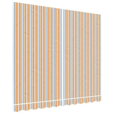 Abbildung von vidaXL Markisenbespannung, Markisenstoff mit PU Beschichtung, Markisentuch Wetterfest, Ersatzstoff Markise, Mehrfarbig Gestreift 3x2,5m