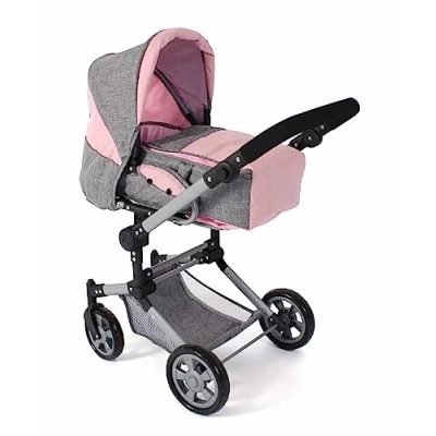 Abbildung von CHIC2000 Kombi Puppenwagen Jara, Melange Rosa, zusammenklappbar