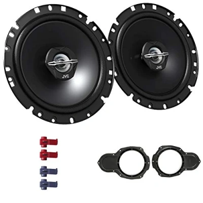 Abbildung von JVC CS J1720X Lautsprecher mit Einbauset passend für VW Volkswagen Passat B6 2005 2010 Türen vorne 600 W 170mm 2 Wege Koax