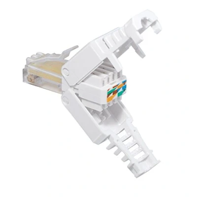 Abbildung von MANAX® Tool Less RJ 45 Stecker CAT 5, 6 für UTP Kabel werkzeuglose Montage 10 Stück