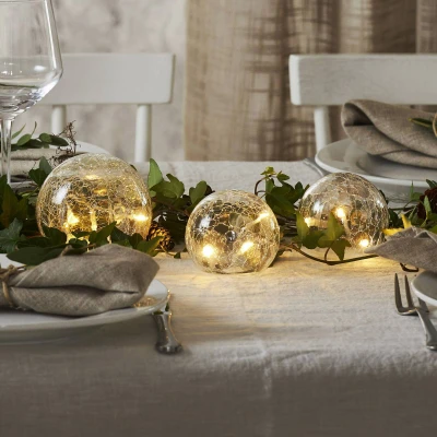 Abbildung von LED Dekorationsleuchte Triss aus Glas, transparent