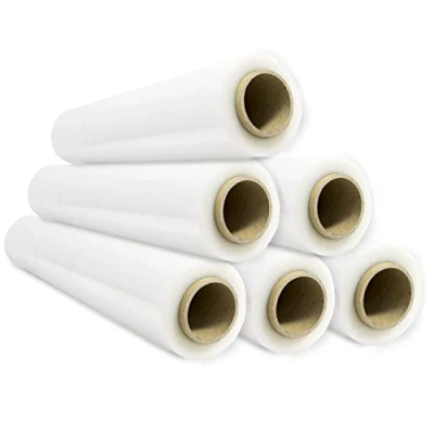 Abbildung von Stretch Verpackungsfolie, transparente Kunststofffolie zum Verpacken, schützende Kunststoffrolle für Versand und Umzug, Rolle von 50 cm bis zu 400 m dehnbar Ofituria (6 Stück)