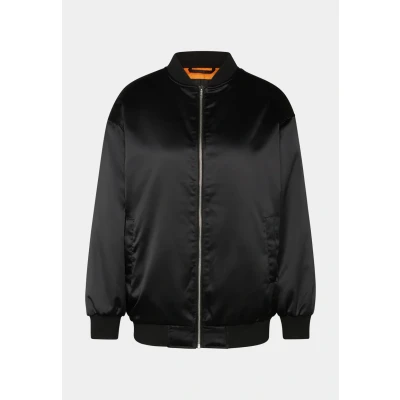 Abbildung von Urban Classics Damen Ladies Oversized Satin Bomber Jacket Jacke, Black, XS