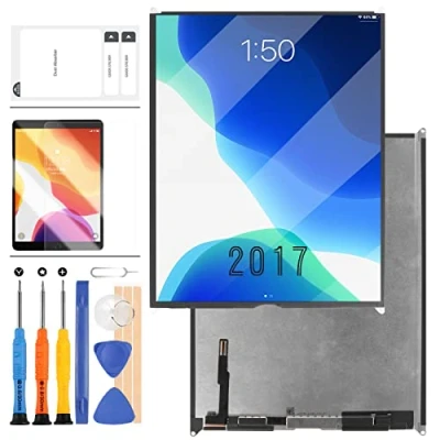 Abbildung von Display Compatible für iPad 9.7 2017 A1822 A1823 LCD Bildschirm 5 Matrix Ersatz mit kostenlosen Werkzeugen + gehärtetem Glas (kein Touchscreen Digitizer)