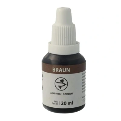 Abbildung von Bakeryteam Airbrush Lebensmittelfarbe Braun/Brown 20ml