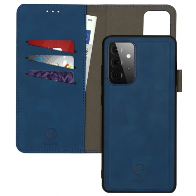Abbildung von Samsung Galaxy A72 Hülle Kunstleder iMoshion Klapphülle/2 in 1 Case Handyhülle Dunkelblau