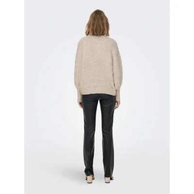 Abbildung von ONLY Celina LIFE L/S HIGH CC Strickpullover, Damen, Größe: Small, Birch