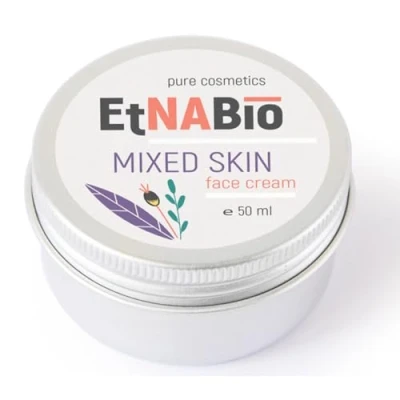 Abbildung von ELEK EtnaBIO Gesichtscreme &amp; Nackencreme mit Traubenkernöl 50ml Mischhaut Gesichtspflege Anti Falten Creme Feuchtigkeitscreme Tagescreme Nachtcreme Vegan Naturkosmetik Kakaobutter Vitamin E