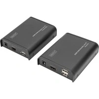 Abbildung von DIGITUS Professional DS 55202 HDMI Netzwerk KVM Extender IP fähig Cat 5e, 6 Set (Sender/Empfänger) schwarz