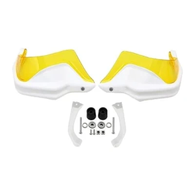 Abbildung von Motorrad Handschutz Für B&amp;MW R NineT Pure Racer Urban G/S Scrambler 2017 2023 Handprotektoren Motorradlenker Handschutzschutz(White Yellow Set)