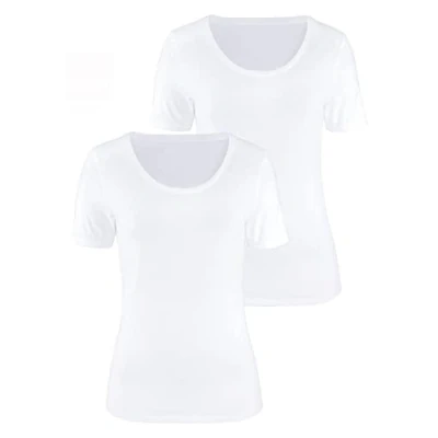 Abbildung von Lascana 2erPack Tshirt basic, Damen, Größe: 32/34, Weiß