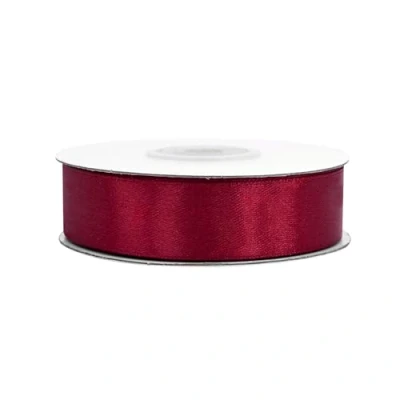 Abbildung von Creativery Satinband, Satinband 18mm x 25m Rolle Bordeaux