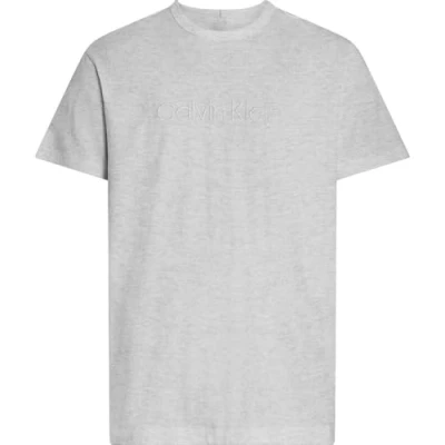 Abbildung von Calvin Klein Lounge Nachtwäsche Shirt, Herren, Größe: Large, Grey heather