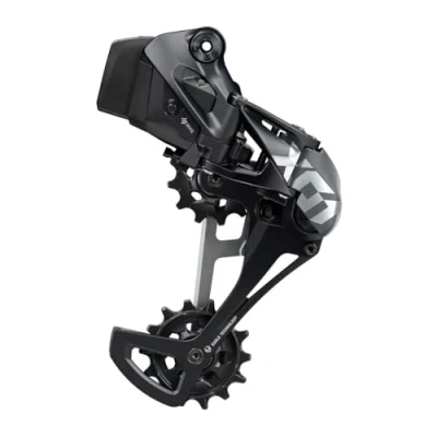 Abbildung von SRAM Unisex Erwachsene X01 Eagle AXS Schaltwerk, grau, 12 Fach Käfig aus Aluminium