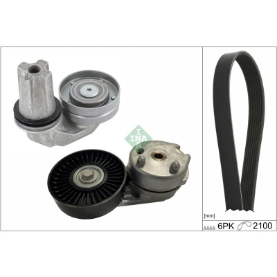 Abbildung von INA 529 0422 10 Keilrippenriemensatz Generatorfreilauf prüfen und ggf. erneuern LAND ROVER: Discovery 3, Range Rover Sport, 4