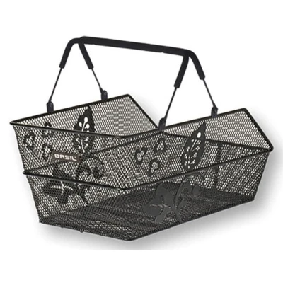 Abbildung von Fahrradkorb Für Hinten Basil Cento Flower Multi 44 X 30 23 Cm Schwarz