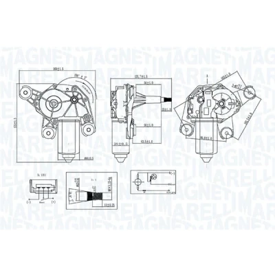 Abbildung von Wischermotor MAGNETI MARELLI 064071200010
