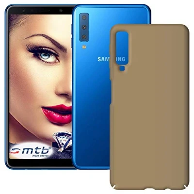Abbildung von mtb more energy® Hardcase Slim Armor für Samsung Galaxy A7 2018, 2018 Duos (SM A750F, 6.0&#039;&#039;) Gold Schutz Hülle Cover Tasche