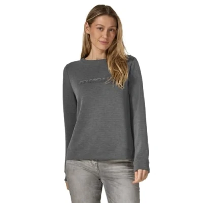 Abbildung von Cecil LOOK Sweatshirt, Damen, Größe: Large, Grau