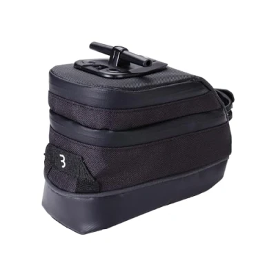 Abbildung von BBB Cycling wasserdichte Satteltasche I Fahrrad Radfahren Bikepacking Fahrradsitz Tasche StorePack Reflective BSB 12L 750 ml Schwarz