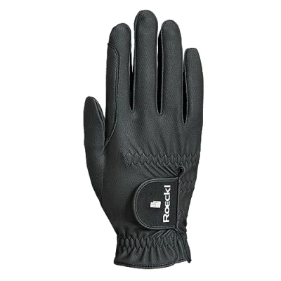 Abbildung von Roeckl Sports Reithandschuh ROECK Grip PRO, Unisex Sommer Handschuh, Schwarz 10.5
