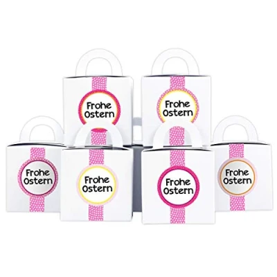 Abbildung von Papierdrachen DIY Osterhasen Kisten mit Washi Tape Geschenkboxen zu Ostern Geschenkverpackung zum Befüllen für Kinder und Erwachsene Dekoration