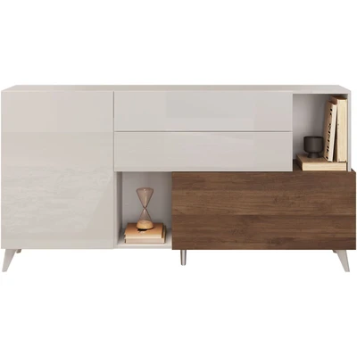 Abbildung von INOSIGN Sideboard &quot;Monaco Breite 181 cm, Anrichte mit 1 Tür, Klappe u. 2 Schubkästen&quot;, Kommode, Soft/Self Closing