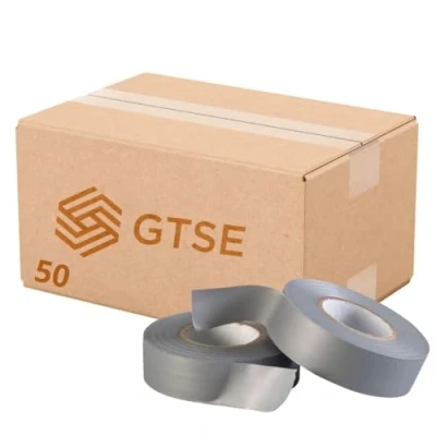 Abbildung von GTSE Isolierband Grau 50 Rollen 19 mm x 20 m strapazierfähiges, selbstklebendes zum Schutz, Bündeln und Reparieren von Kabeln