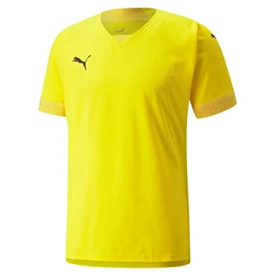 Abbildung von Puma Teamfinal Fussball Tshirt basic, Herren, Größe: Large, Cyber yellow freesia