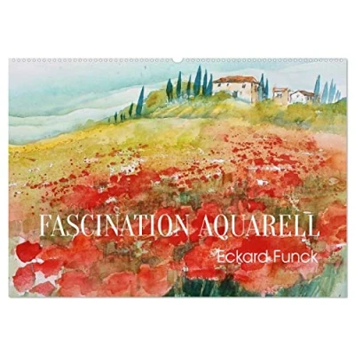 Abbildung von Faszination Aquarell Eckard Funck (Wandkalender 2025 DIN A2 quer), CALVENDO Monatskalender