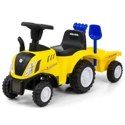 Abbildung von COIL Rutscherauto Kindertraktor, New Holland Traktor,Traktor mit Anhänger,ab 12 Monaten, Licht und Soundfunktionen