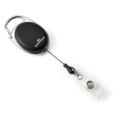 Abbildung von Durable Schlaufenclip Jojo Style (mit Metallclip und Druckknopfschlaufe) 1 Stück, schwarz, 895801