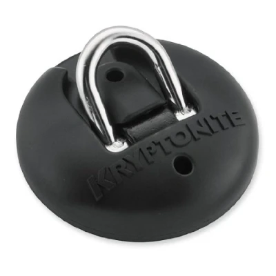 Abbildung von Kryptonite Schlosshalterung Boden/Wand Anker, Schwarz, one Size