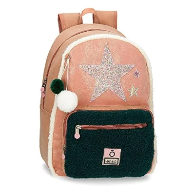 Abbildung von Enso Shine Stars Messenger Bag für Mädchen, Rosa, 22x25x14 cms, Rucksack