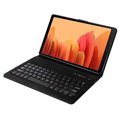 Abbildung von Silver HT Hülle mit Bluetooth Tastatur für Samsung TAB A7 2020 (T500 / 505) 10.4&quot;. Spanische Tastatur. Rot