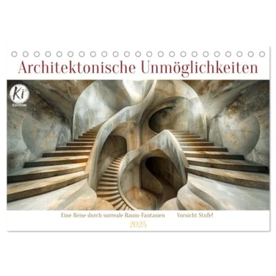 Abbildung von Architektonische Unmöglichkeiten (Tischkalender 2025 DIN A5 quer), CALVENDO Monatskalender