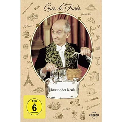 Abbildung von Brust oder Keule Louis de Funes